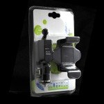 Wholesale Car Mount Holder with USB Charger (Short Black)